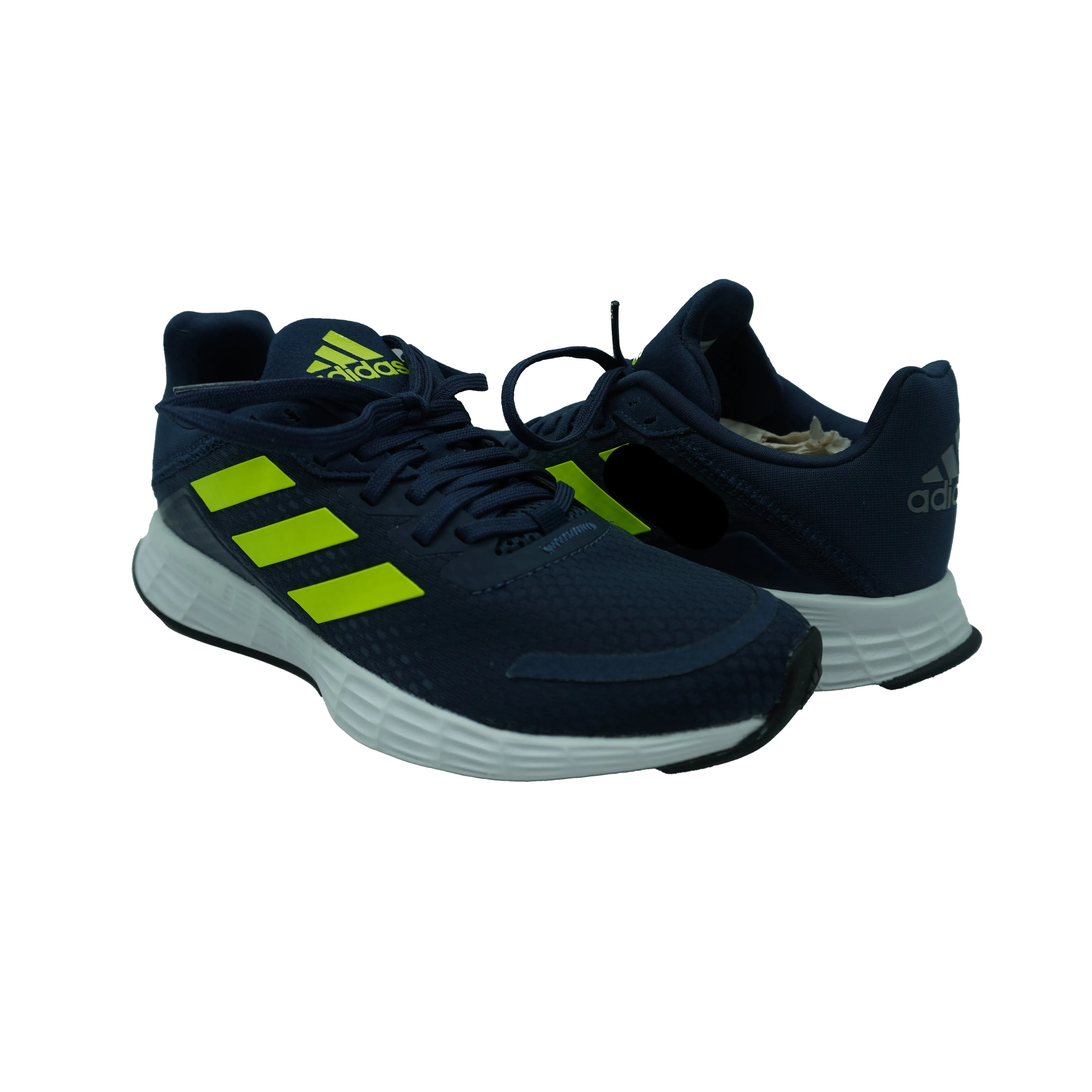 Adidas Boy's Duramo SL Running Athletic Shoes Navy Yellow Size 4