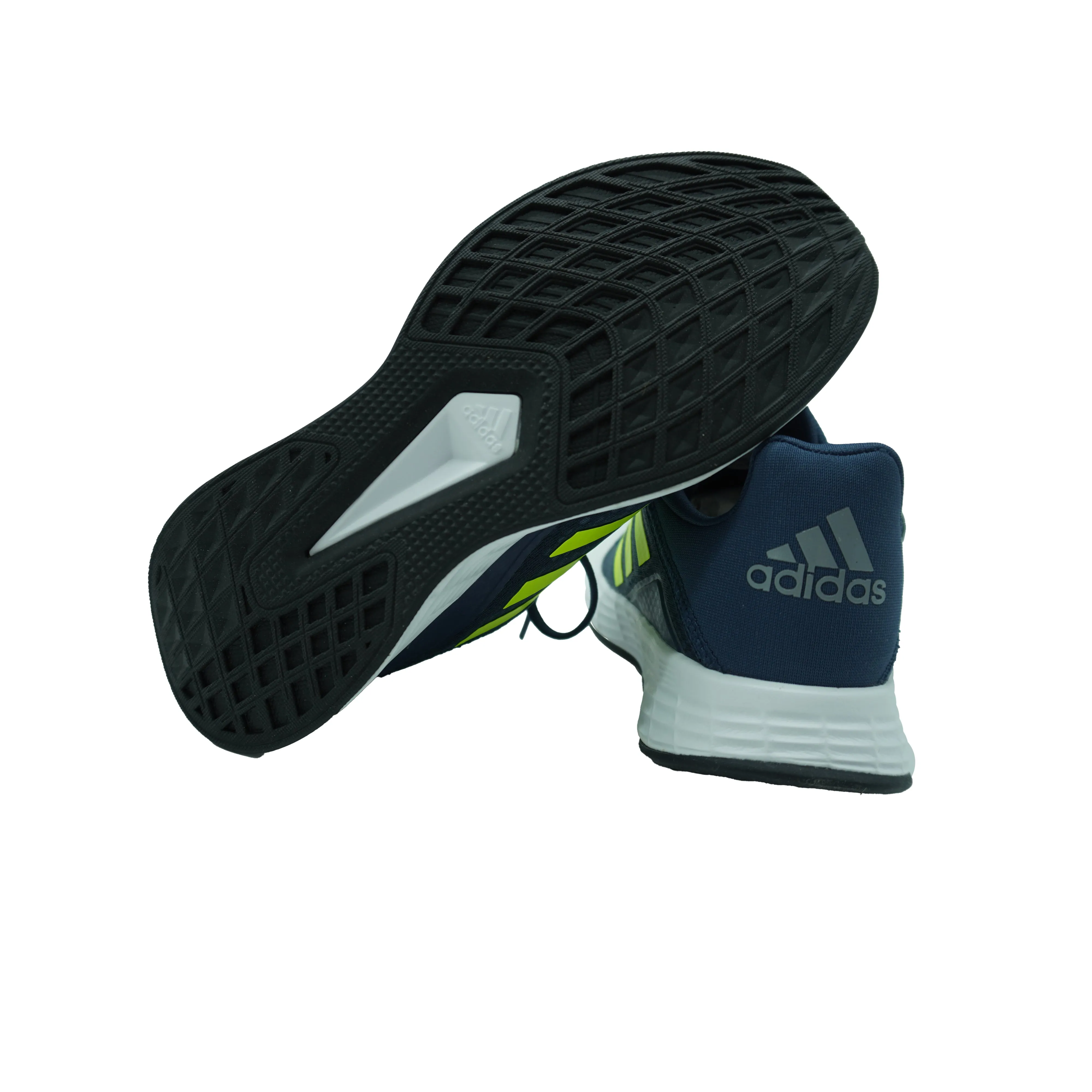 Adidas Boy's Duramo SL Running Athletic Shoes Navy Yellow Size 4