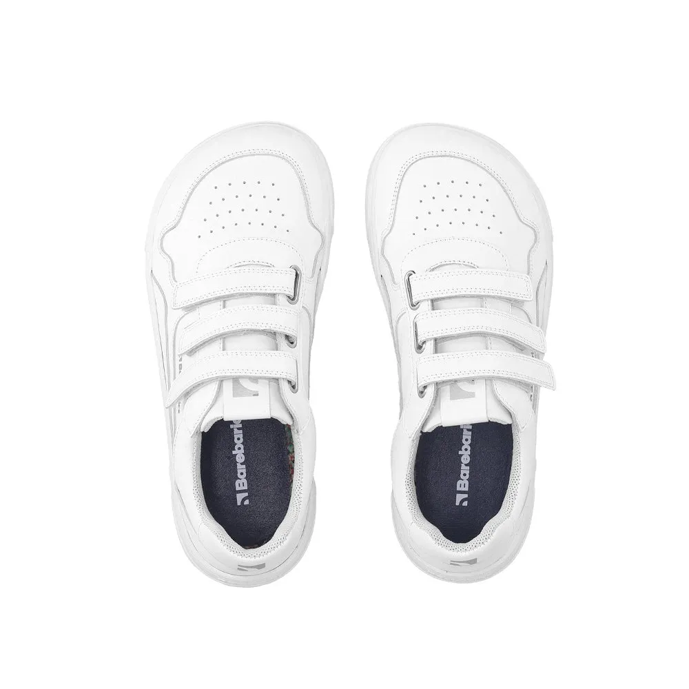Barebarics Zing Velcro Leather Sneaker - All White 36 - Like New