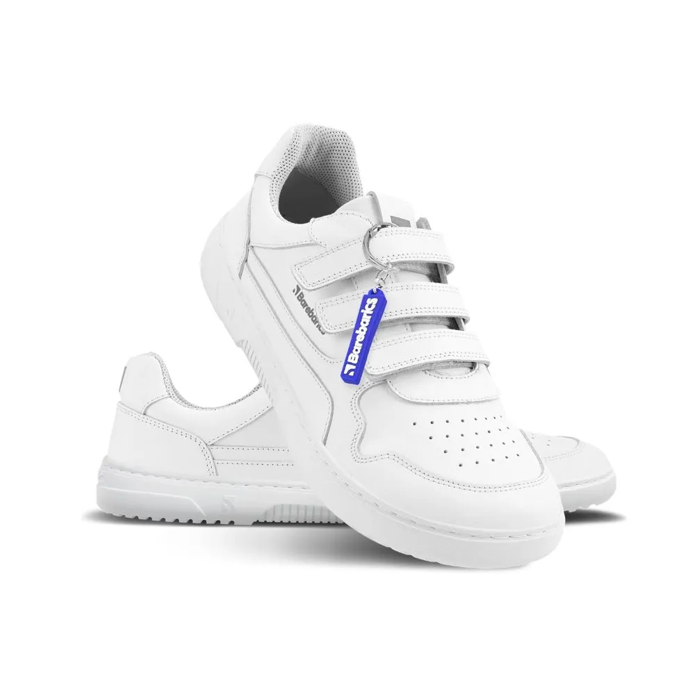 Barebarics Zing Velcro Leather Sneaker - All White 36 - Like New