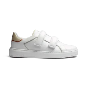 Basket On Time Roland-Garros [cuir lisse blanc]