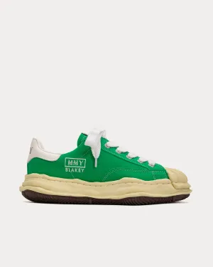 Blakey Vintage-Like Original Sole Canvas Green Low Top Sneakers