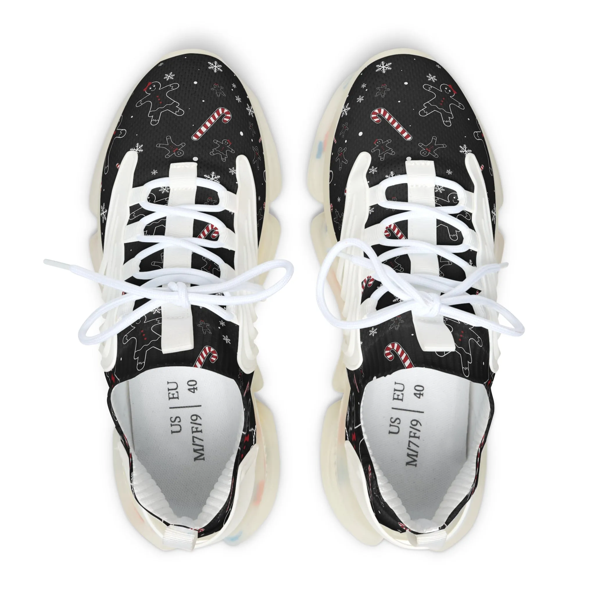 Christmas Gingerbread Women's Mesh Sneakers