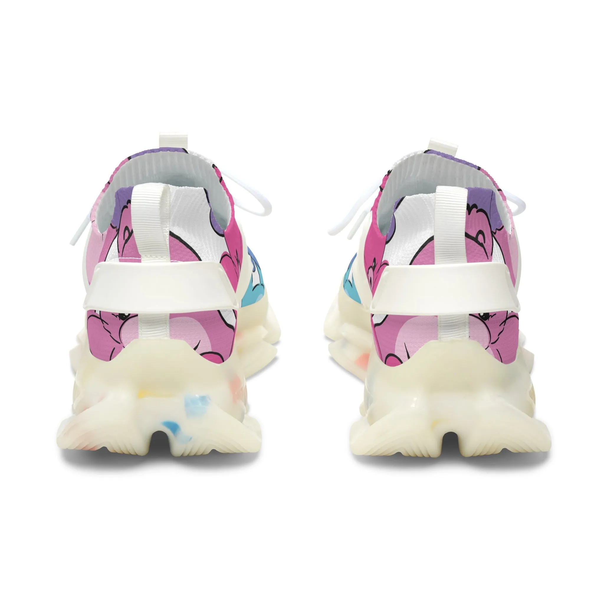 Colored Teddy Bears Women's Mesh Sneakers
