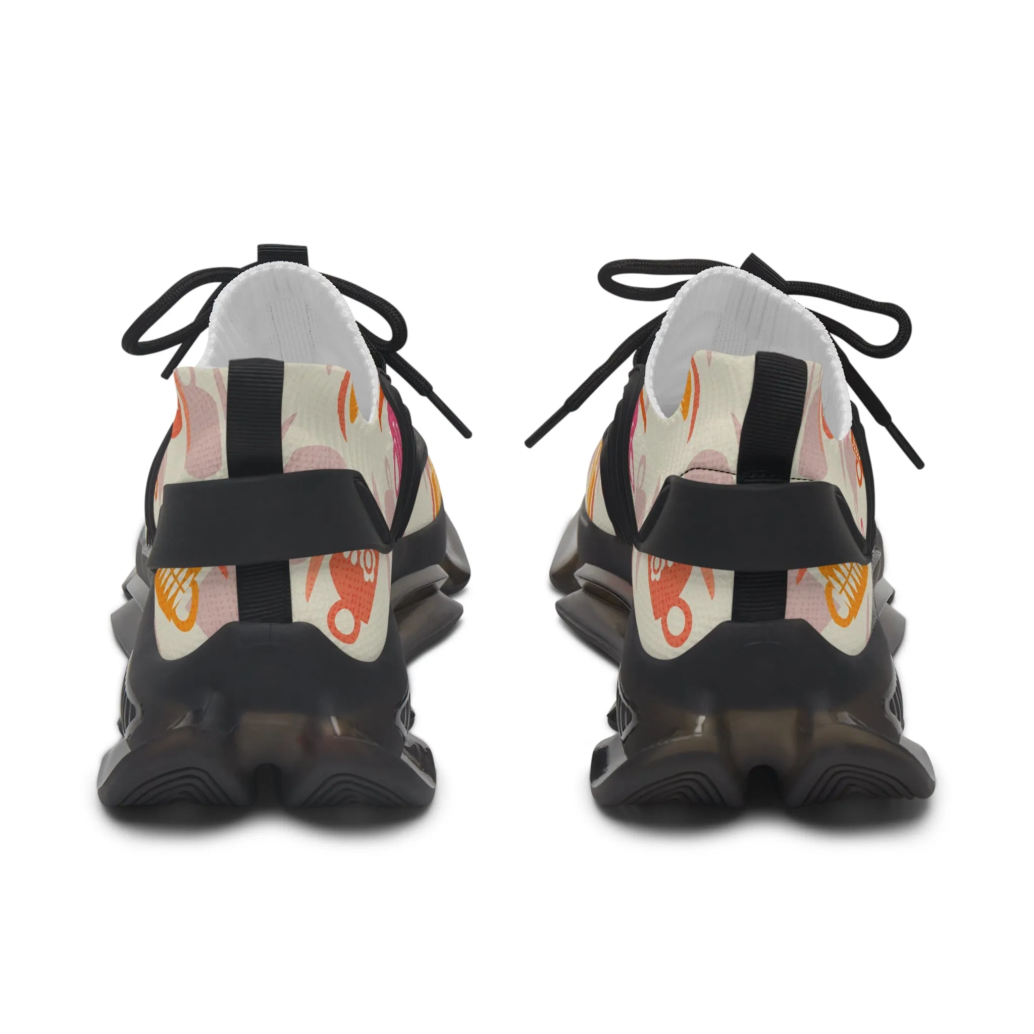 Colorful Coffee Cup Women's Mesh Sneakers