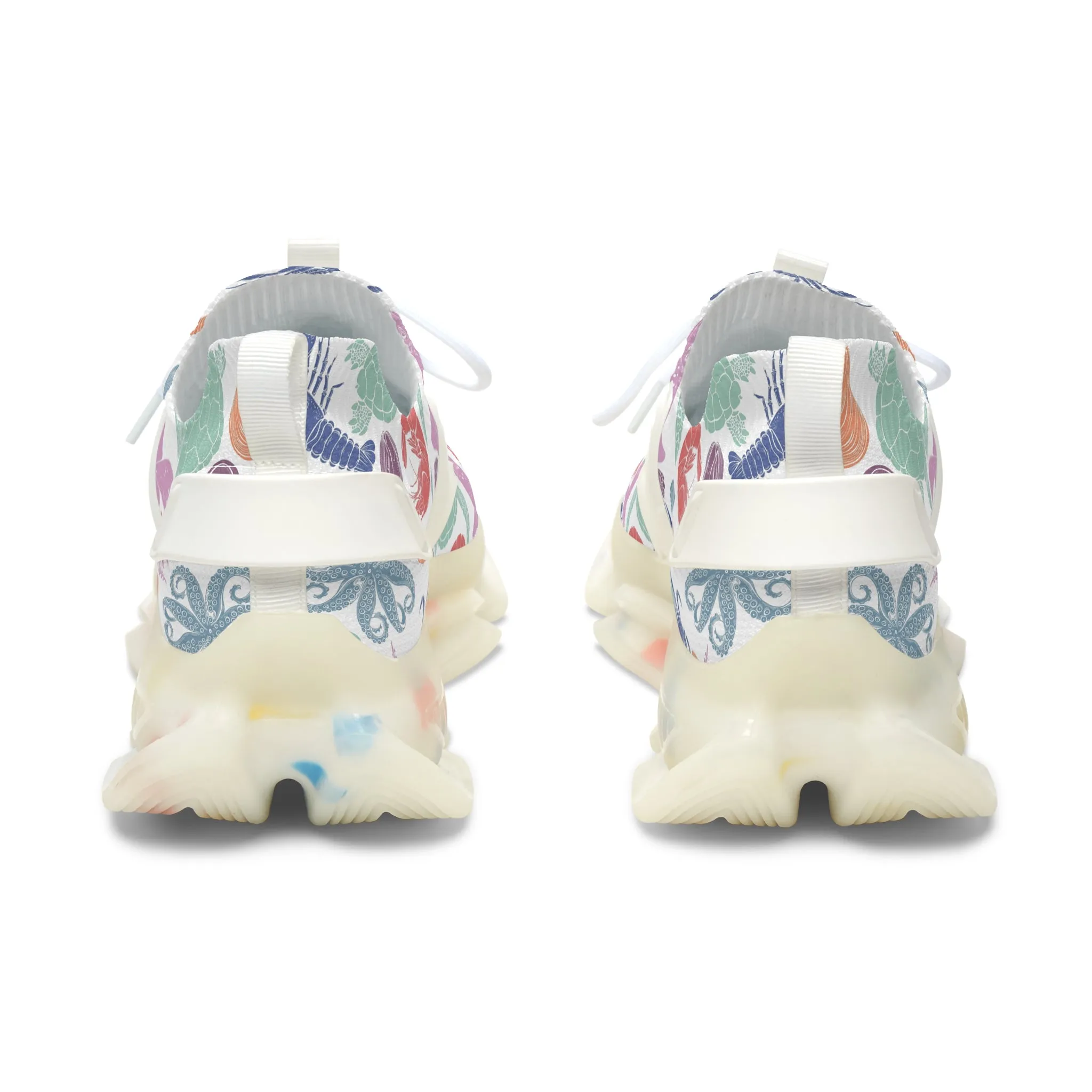 Colorful Octopus Women's Mesh Sneakers