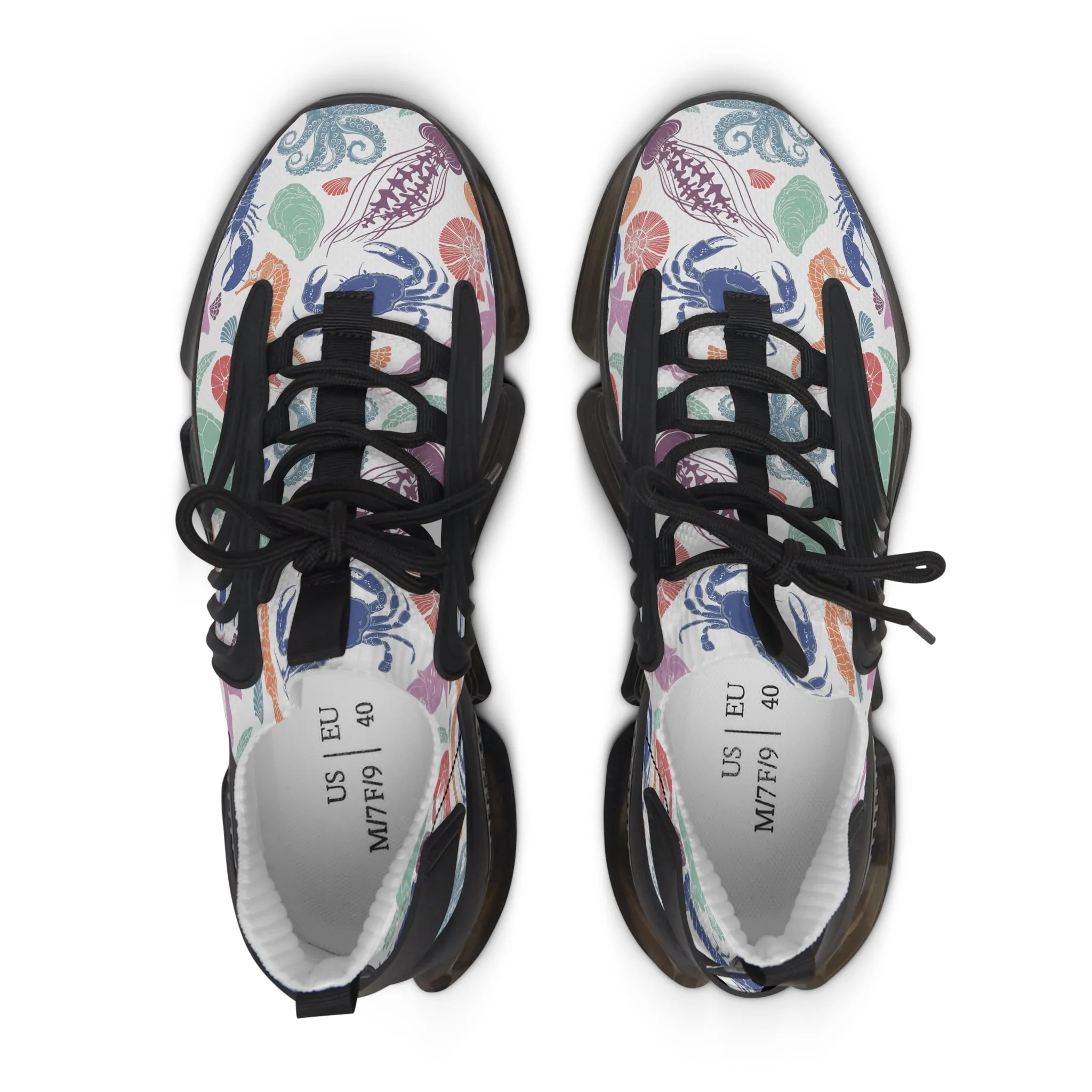 Colorful Octopus Women's Mesh Sneakers