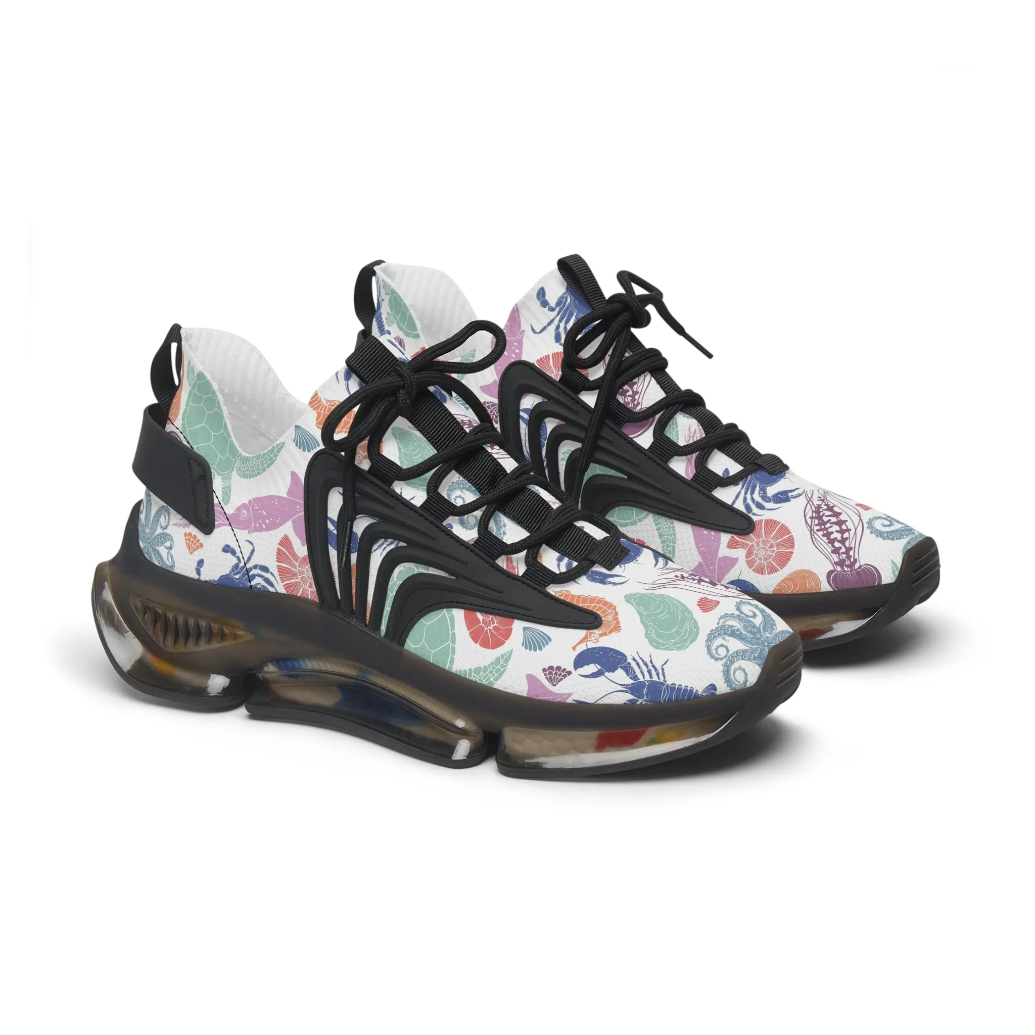 Colorful Octopus Women's Mesh Sneakers
