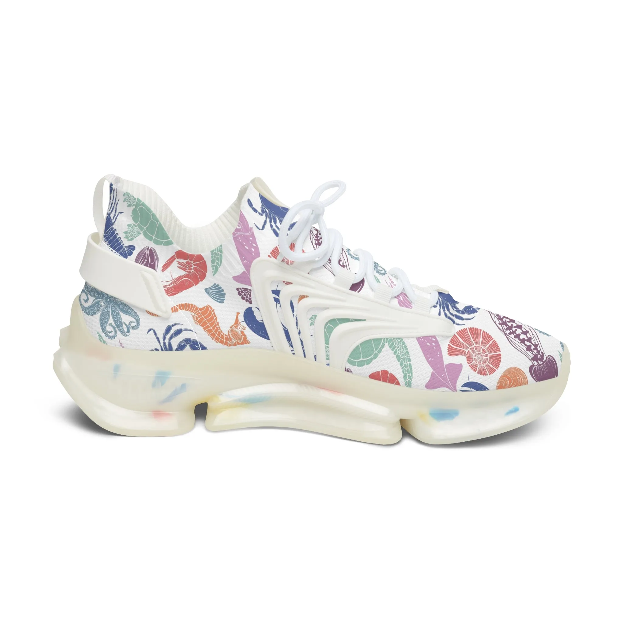 Colorful Octopus Women's Mesh Sneakers