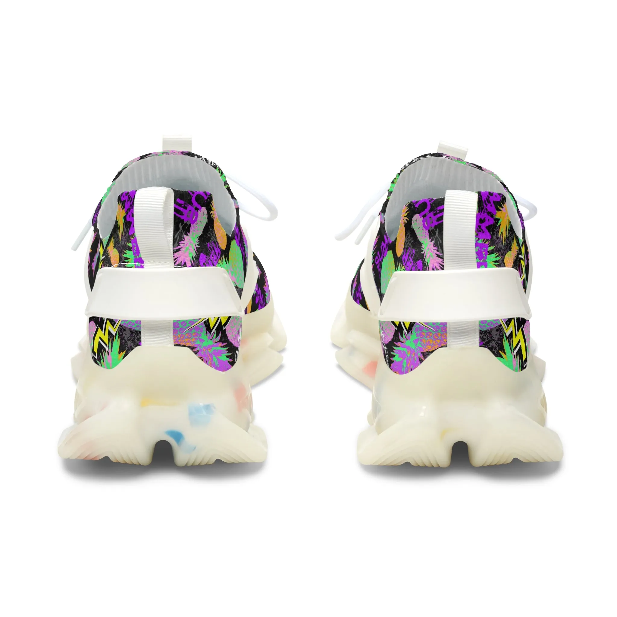 Colorful Pineapple Fruit Women's Mesh Sneakers