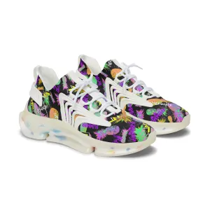 Colorful Pineapple Fruit Women's Mesh Sneakers