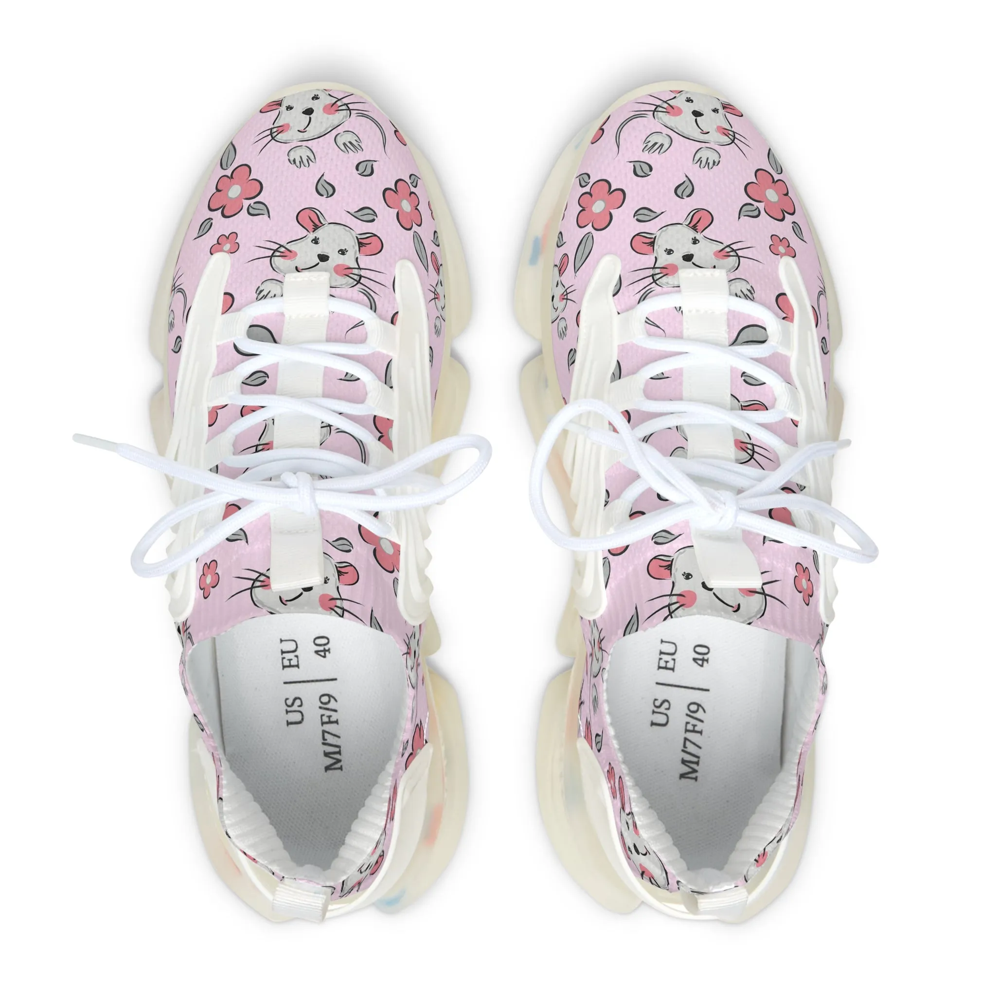 Cute Mice Women's Mesh Sneakers