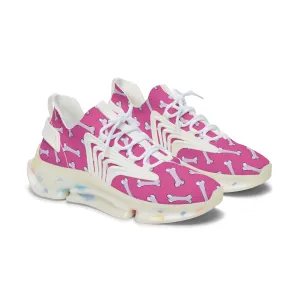 Cute White Bones Women's Mesh Sneakers