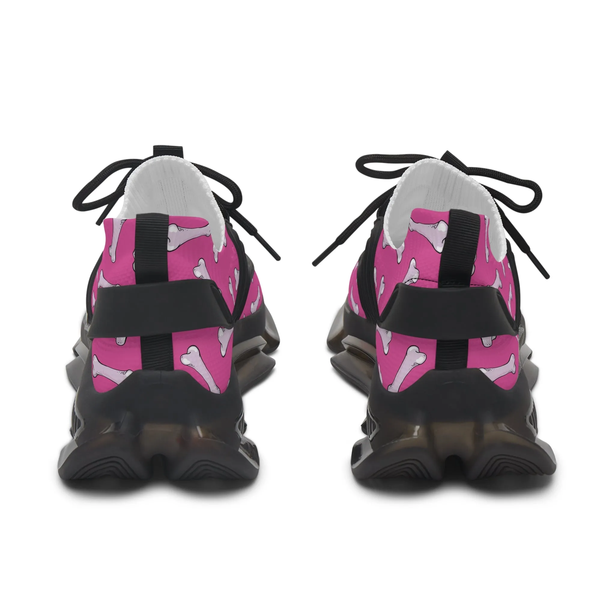 Cute White Bones Women's Mesh Sneakers