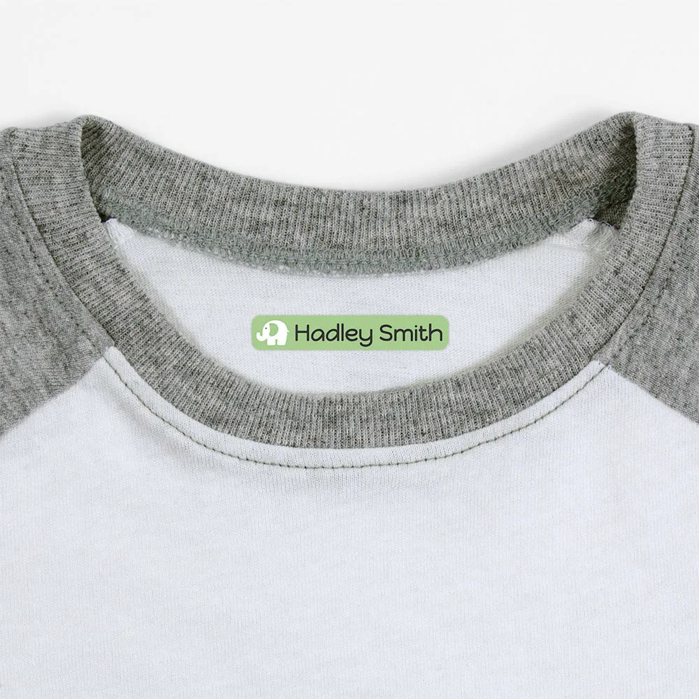 Elephant Iron-On Clothing Labels