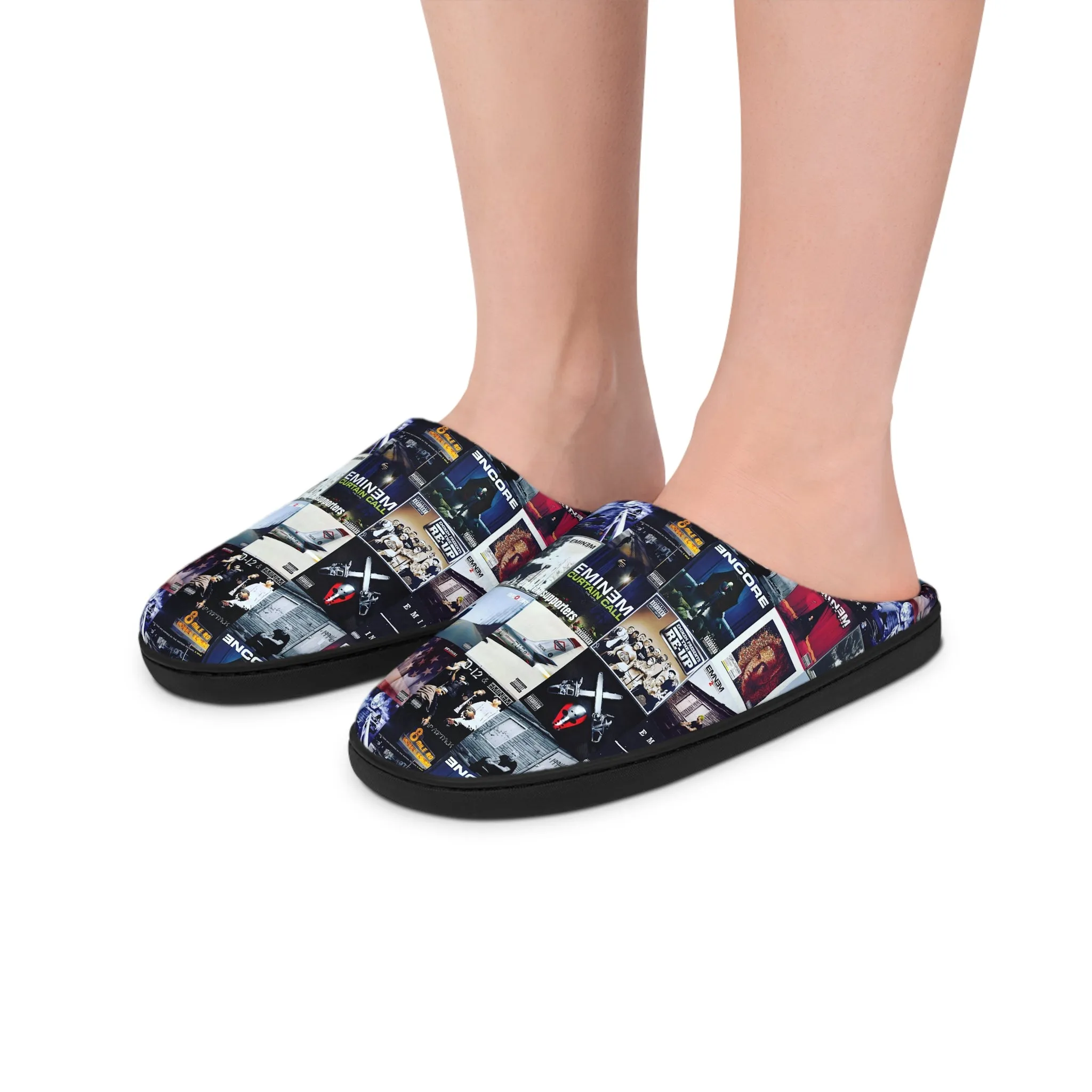 Eminem Album Art Cover Collage Women's Indoor Slippers