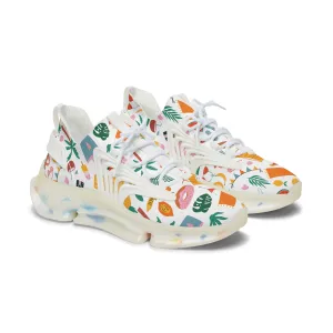 Flamingo Beach Set Women's Mesh Sneakers