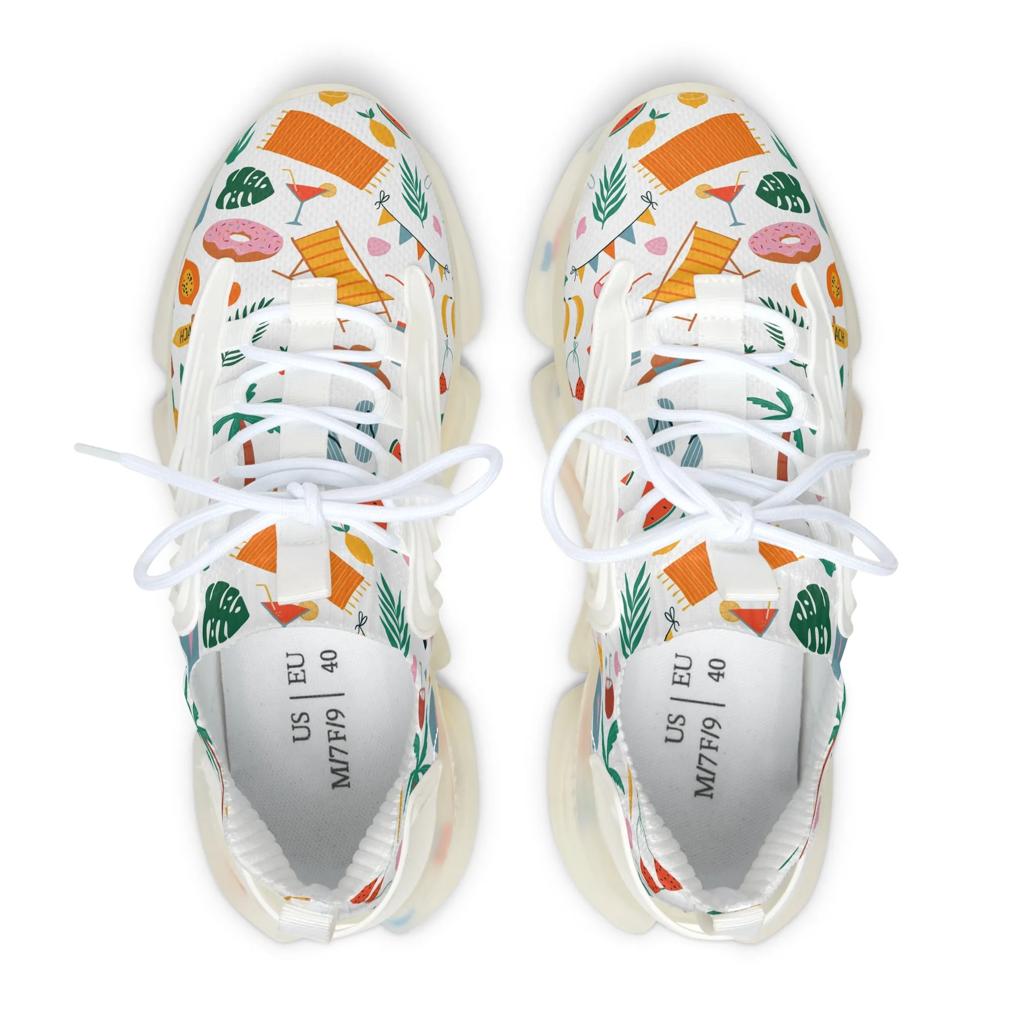 Flamingo Beach Set Women's Mesh Sneakers