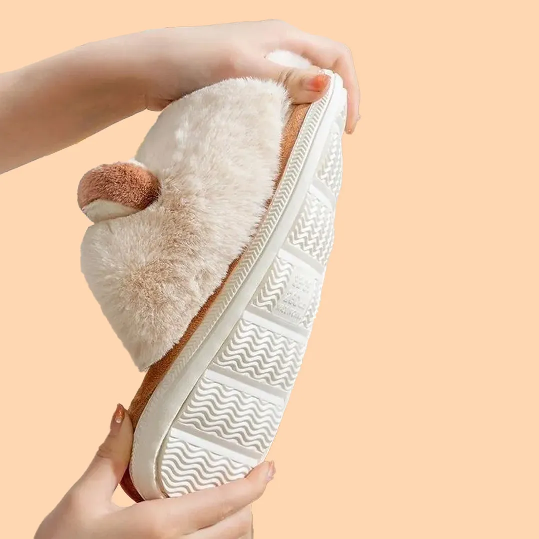 Fuzzy Alpaca Slippers