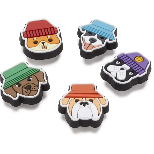 Jibbitz 5 Pack - Dogs in Hats