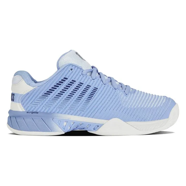 K-Swiss Hypercourt Express 2 Bright White, Open Air, & Estate Blue Women's Tennis Shoes