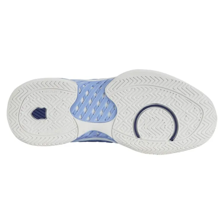 K-Swiss Hypercourt Express 2 Bright White, Open Air, & Estate Blue Women's Tennis Shoes