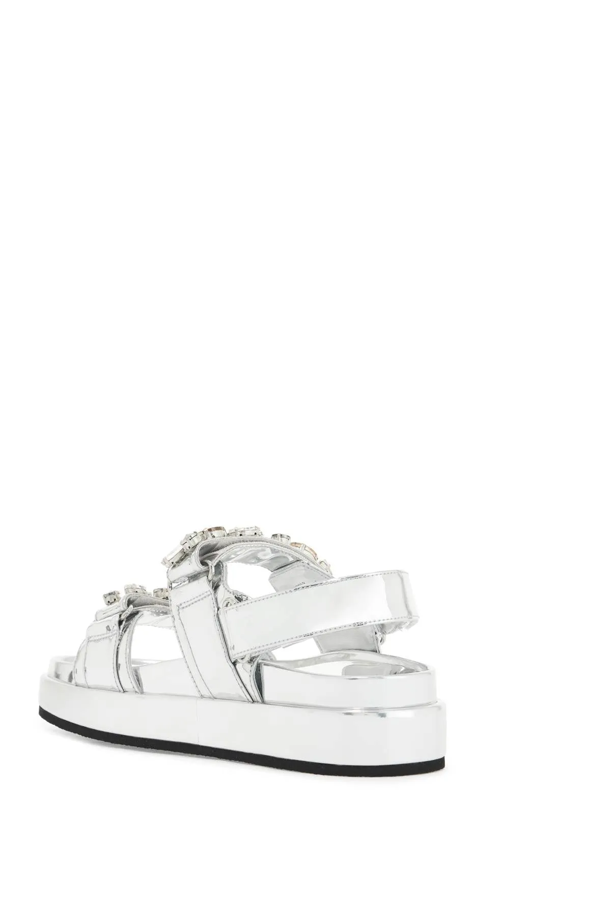 kira sports sandals with crystals 164798 ARGENTO