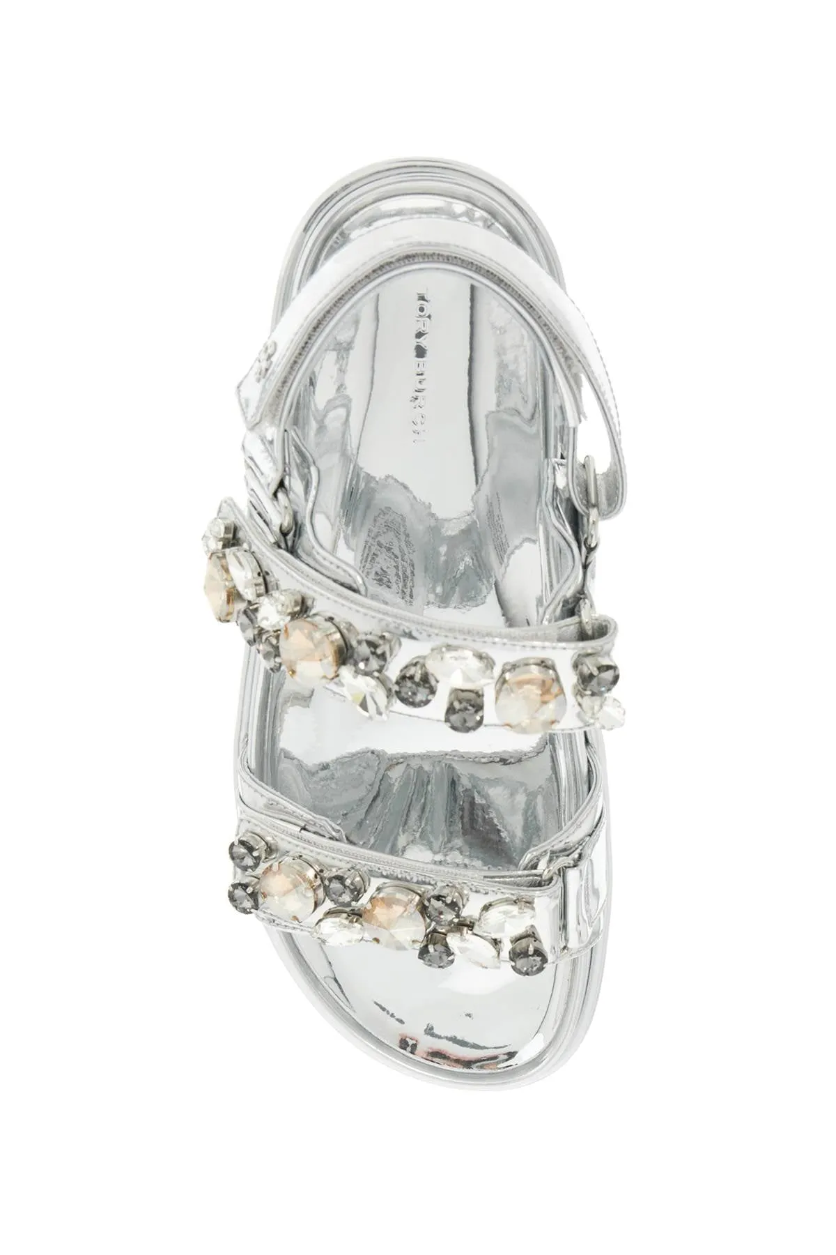 kira sports sandals with crystals 164798 ARGENTO