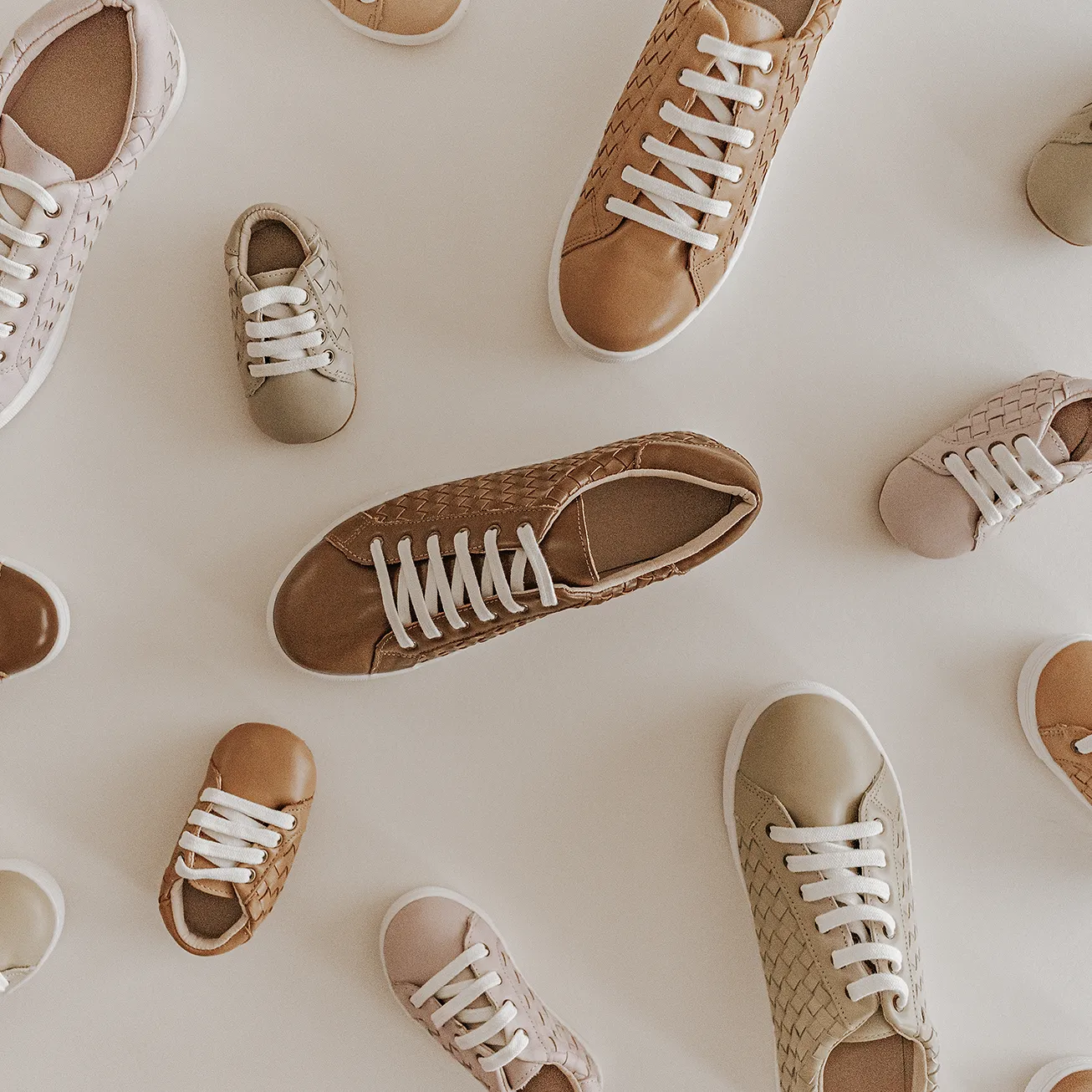 Leather Woven Sneaker | Color 'Rust' | Women