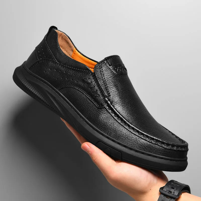 Mitchell Shoes Men's Comfortable Genuine Leather Orthopedic Loafers
