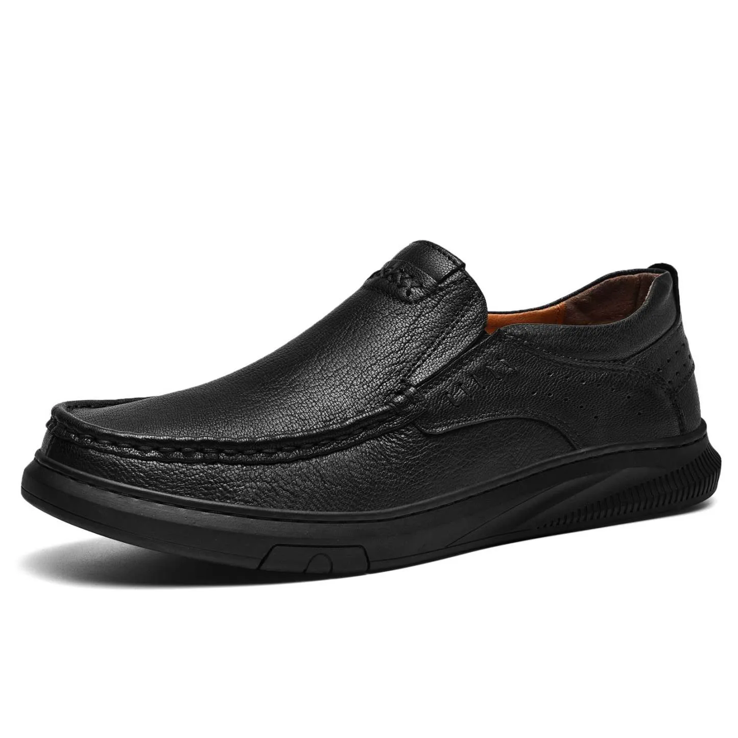 Mitchell Shoes Men's Comfortable Genuine Leather Orthopedic Loafers