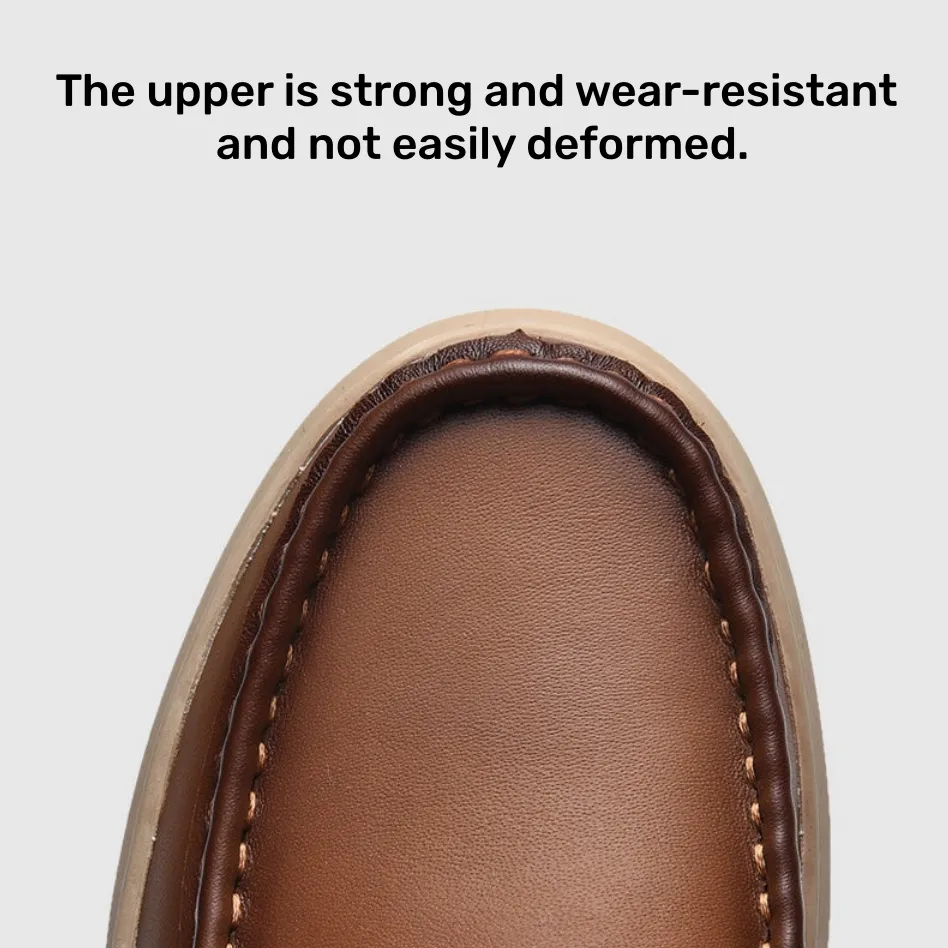 Mitchell Shoes Men's Comfortable Genuine Leather Orthopedic Loafers