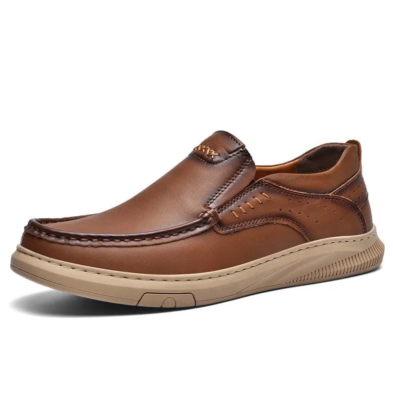 Mitchell Shoes Men's Comfortable Genuine Leather Orthopedic Loafers