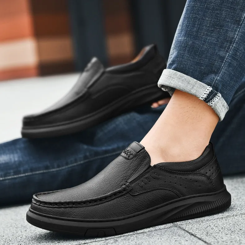 Mitchell Shoes Men's Comfortable Genuine Leather Orthopedic Loafers