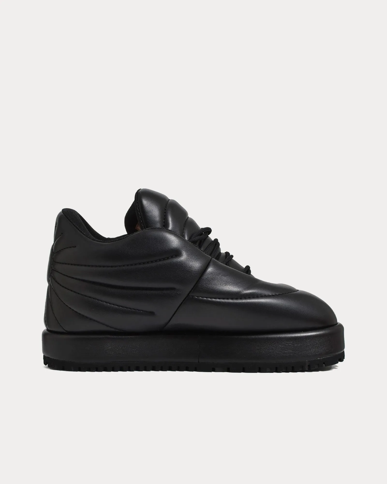 Nuvola Pluto Leather Black Low Top Sneakers