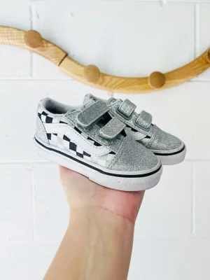 Old School Glitter Sneakers, size 5