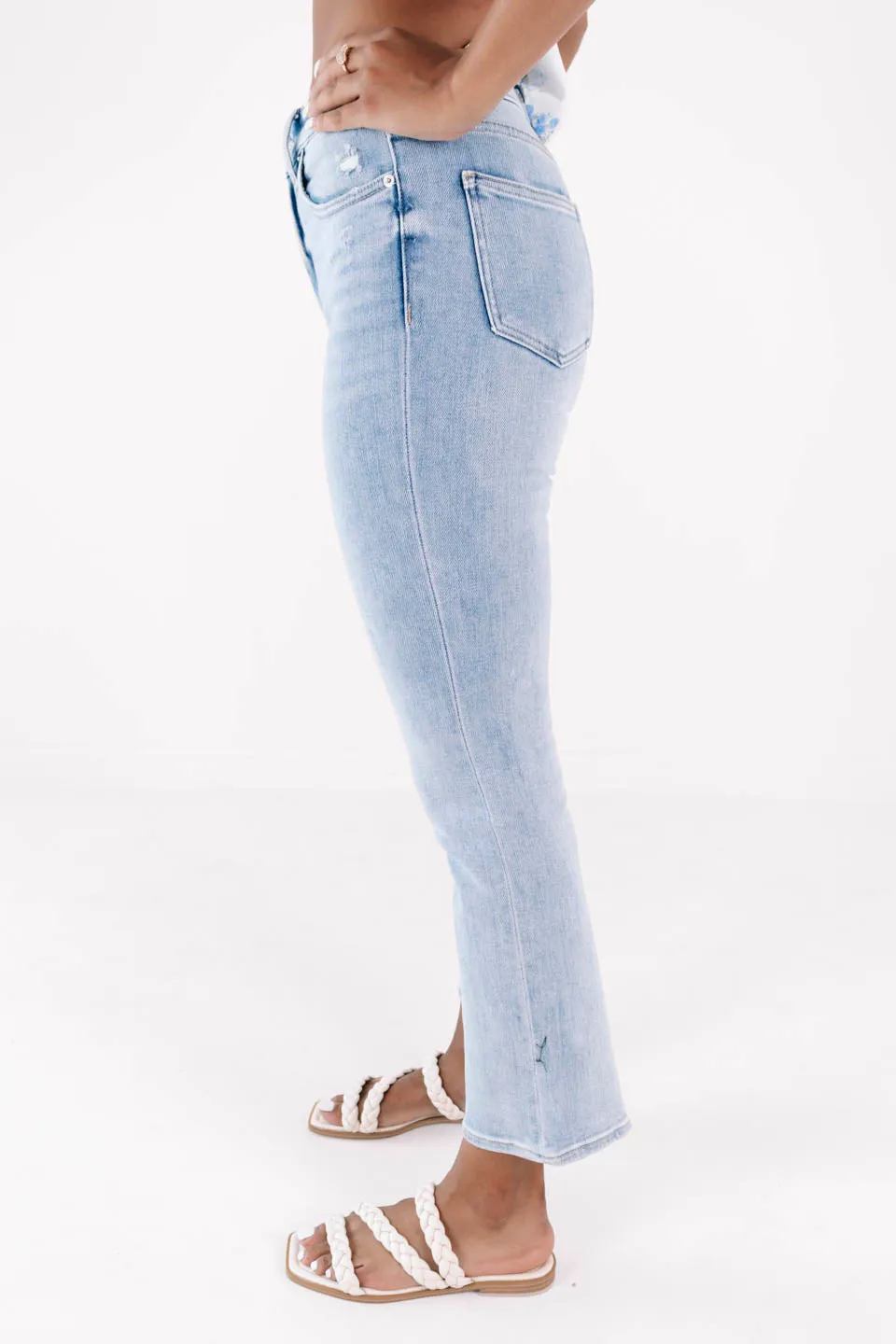 Pistola Lennon High Rise Crop Boot Jeans - Topanga