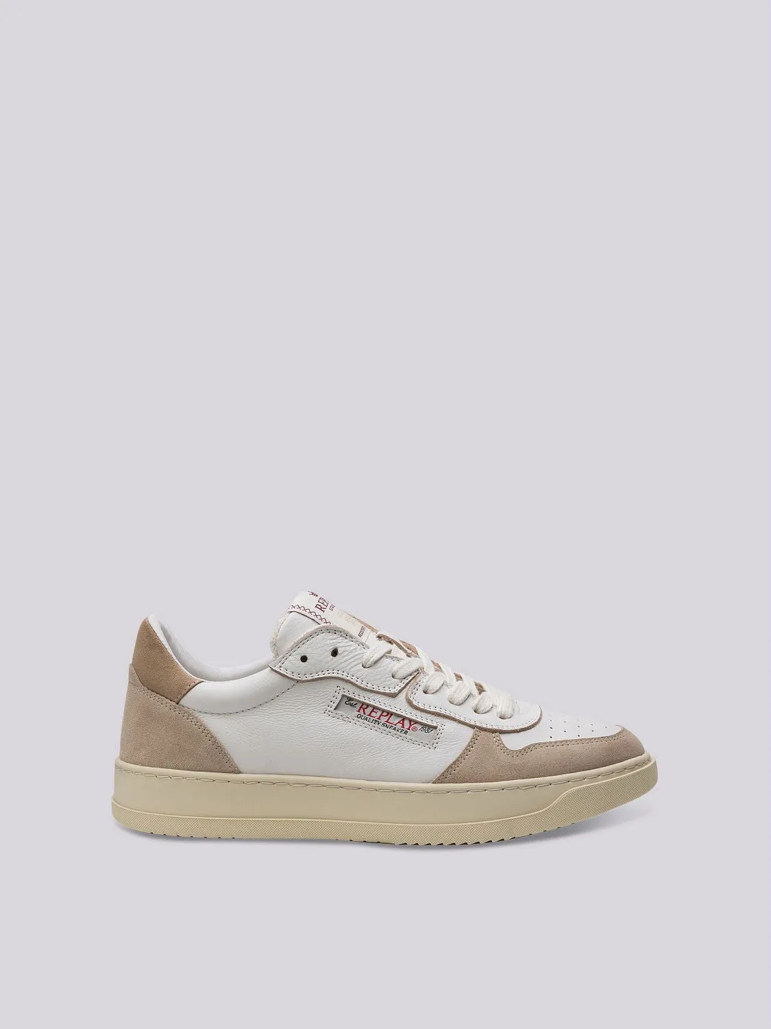 RELOAD BICOLOR MID-CUT SNEAKERS IN LEATHER