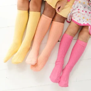 Sherbet Cable Knit Knee High Sock 3 pack