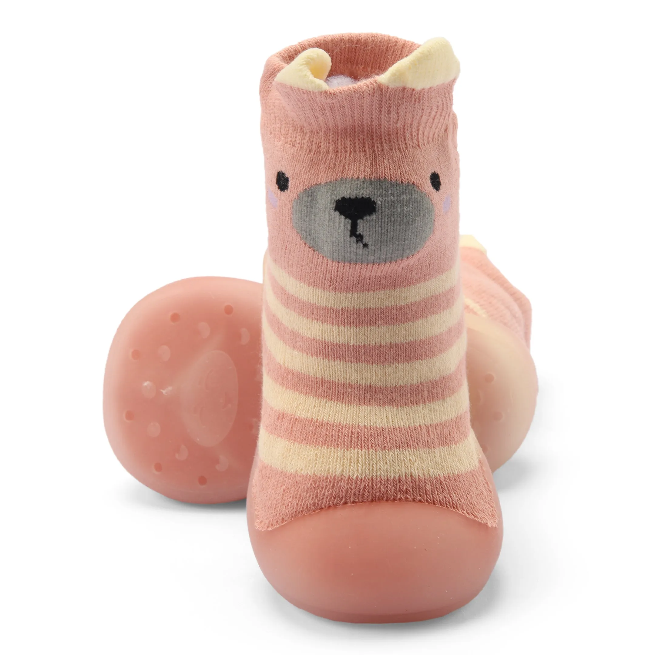 Skidders Baby Grip Shoes Panda Pink