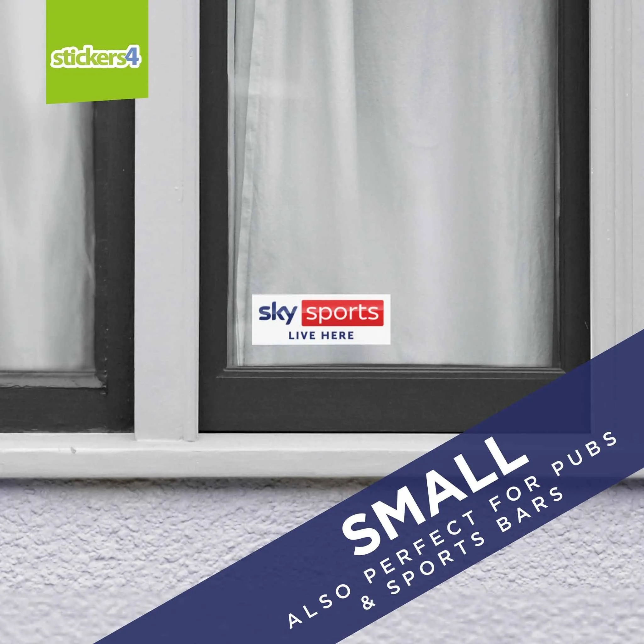 Sky Sports Live Here (Pair) Window Sticker