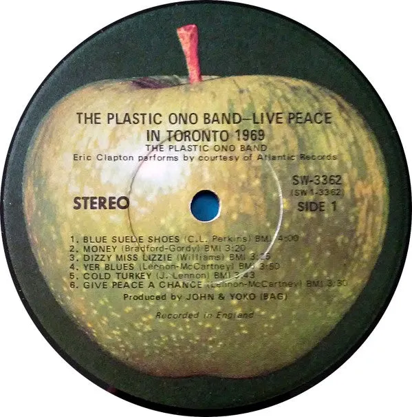 The Plastic Ono Band - Live Peace In Toronto 1969 (LP, Album, Jac) (Very Good Plus (VG ))