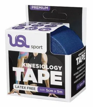 USL Sport Premium Kinesiology 5cm x 5m Navy