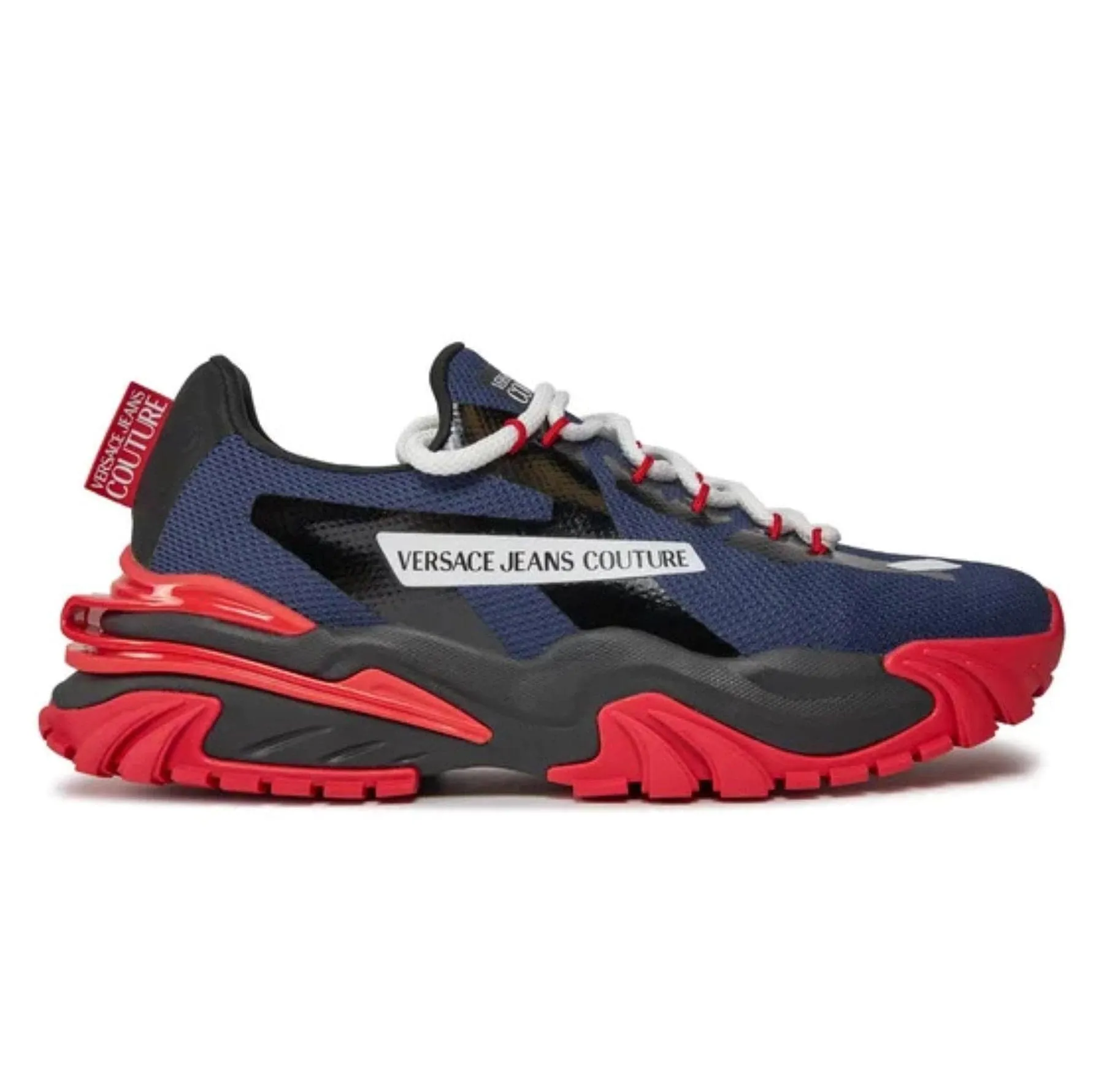 Versace Jeans Couture Navy Blue Paneled Fashion Sneakers-