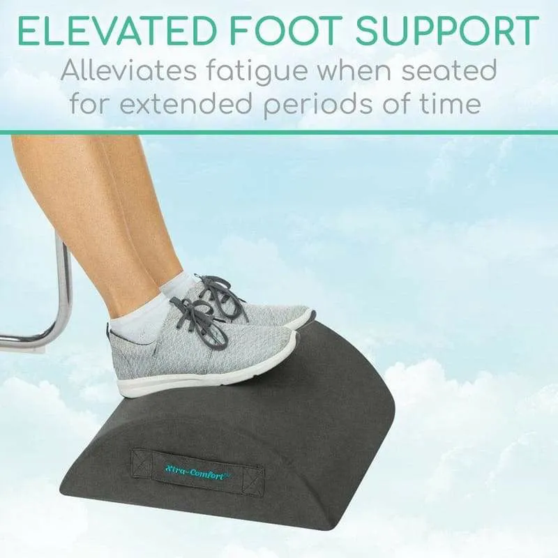 Vive Health Memory Foam Foot Rest - Gray
