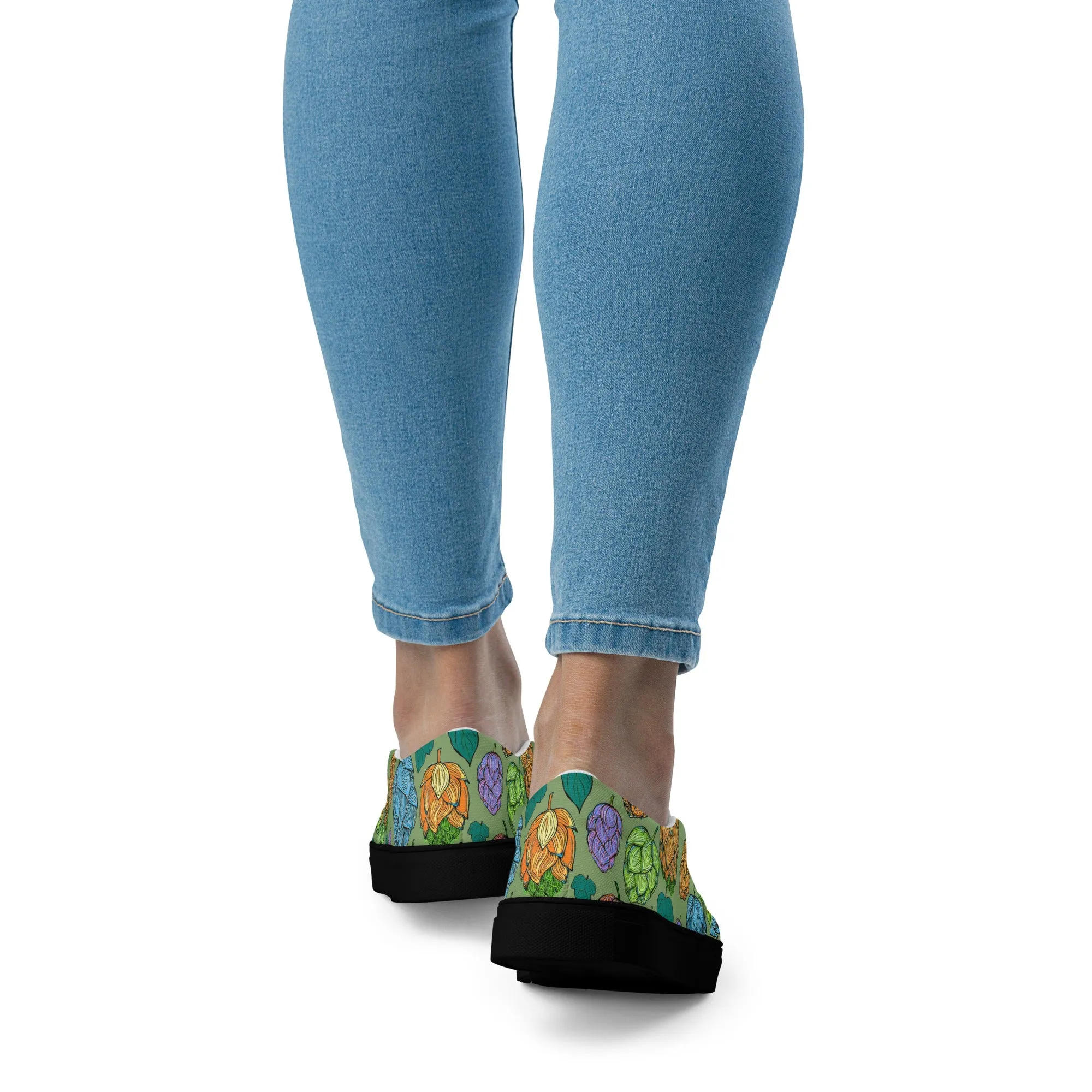 Women’s Mind Your Hops Slip-On Canvas Shoes – All Floral
