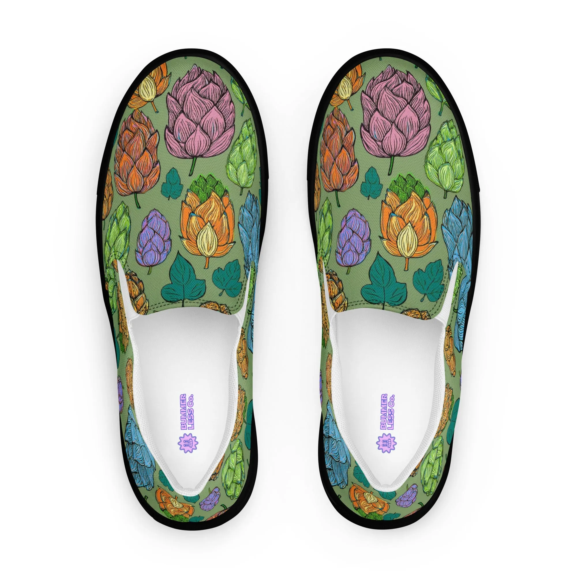 Women’s Mind Your Hops Slip-On Canvas Shoes – All Floral