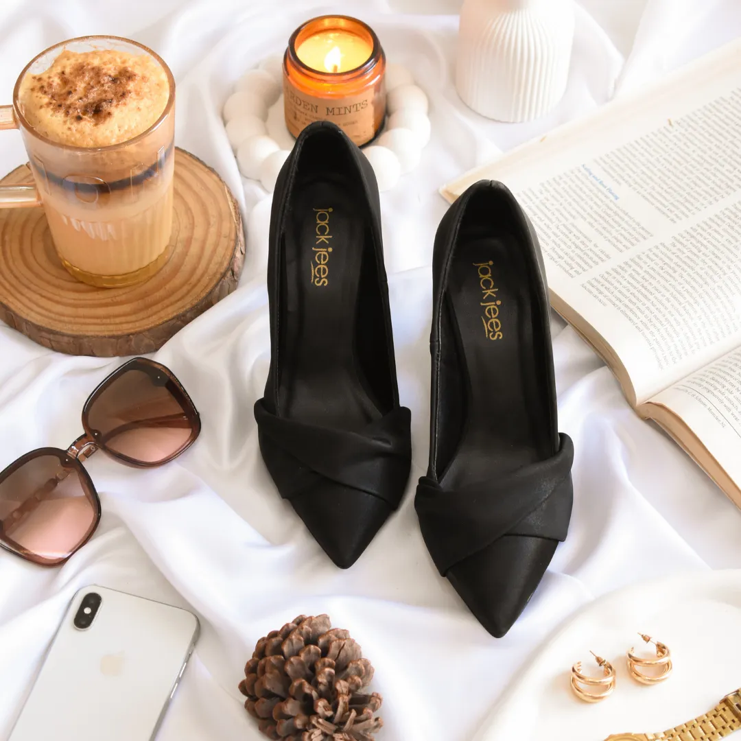 Wrap Heels Black